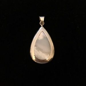 Beautiful Sterling Silver 21mm Teardrop  Pendant!